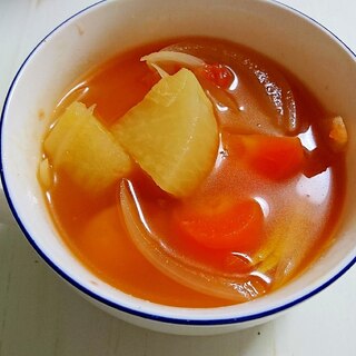 根菜のトマトスープ